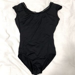 Mirella leotard SZ small women black open back